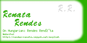 renata rendes business card